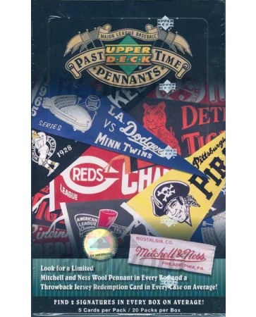 2005 Upper Deck Past Time Pennants Baseball Hobby 20 Box Case