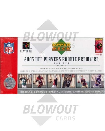 2005 Upper Deck Rookie Premiere FB 24 set case