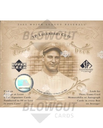 2005 Upper Deck SP Legendary Cuts Baseball Hobby Box