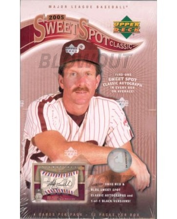 2005 Upper Deck Sweet Spot Classic Baseball Hobby Box