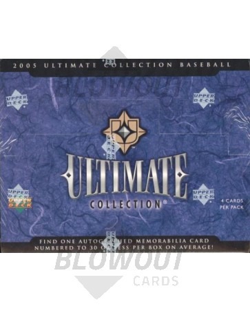 2005 Upper Deck Ultimate Collection Baseball Hobby 4 Box Case