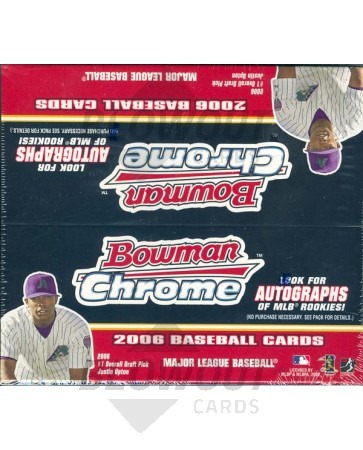2006 Bowman Chrome Baseball Retail 8 Box Case