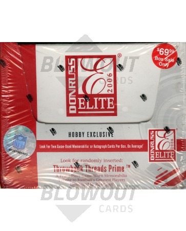 2006 Donruss Elite Football Hobby 12 Box Case