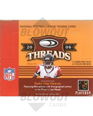 2006 Donruss Threads Football Hobby 12 Box Case