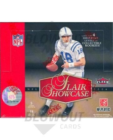 2006 Fleer Flair Showcase Football Hobby 16 Box Case