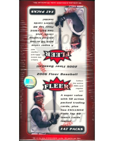 2006 Fleer Baseball Fat Pack 5 Box Case