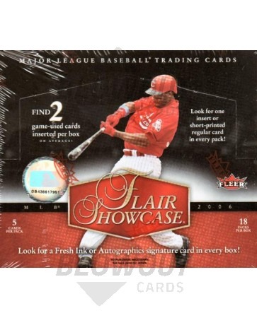 2006 Fleer Flair Showcase Baseball Hobby Box