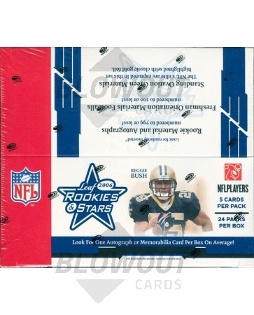 2006 Leaf Rookies & Stars Football Retail 20 Box Lot