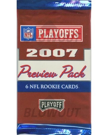 2007 Playoff NFL Playoffs Football Preview Pack [50 ct LOT]