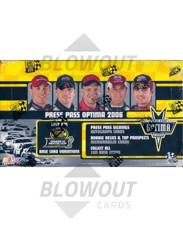 2006 Press Pass Optima Racing Hobby 10 Box Case