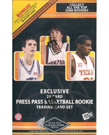 2006 Press Pass Basketball Rookie Set with 2005 Mem or Auto