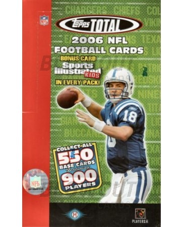 2006 Topps Total Football Hobby 12 Box Case