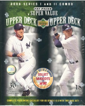 2006 Upper Deck Series 1 & 2 Combo Baseball Fat Pack 20 Box Lot