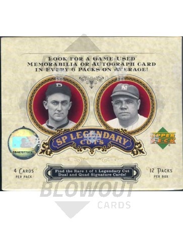 2006 Upper Deck SP Legendary Cuts Baseball Hobby Box
