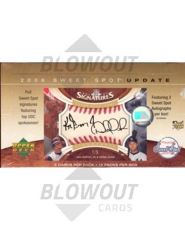2006 Upper Deck Sweet Spot Update Baseball Hobby 16 Box Case