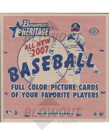 2007 Bowman Heritage Baseball Hobby Box