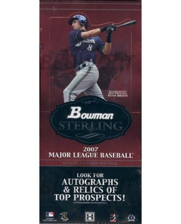2007 Bowman Sterling Baseball Hobby 4 Box Case