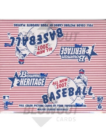 2007 Bowman Heritage Baseball Retail Box