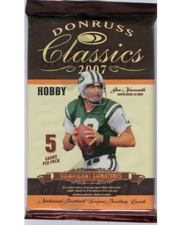 2007 Donruss Classics Football Hobby Pack