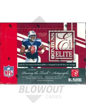 2007 Donruss Elite Football Hobby 12 Box Case