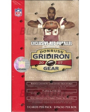2007 Donruss Gridiron Gear Football Blaster Box