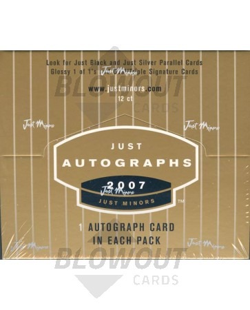 2007 Just Minors Just Autographs Baseball Box