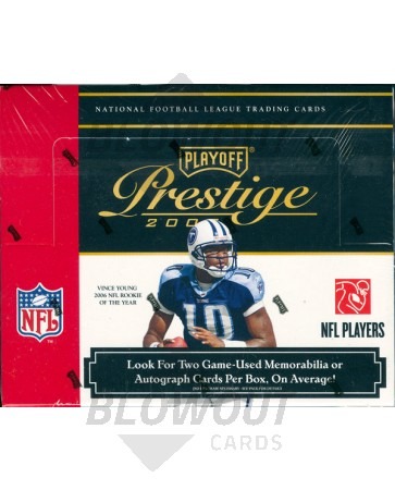 2007 Playoff Prestige Football Hobby 12 Box Case