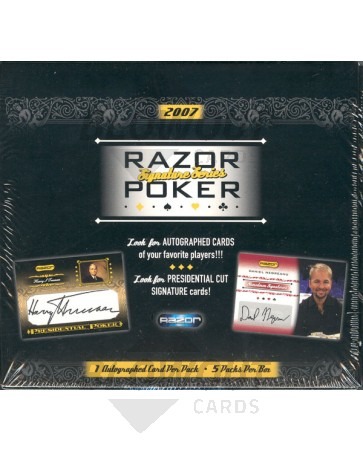 2007 Razor Poker Signature Series Trading Card Box