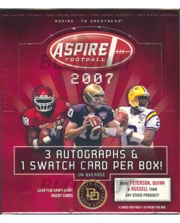 2007 Sage Aspire Football Hobby Box