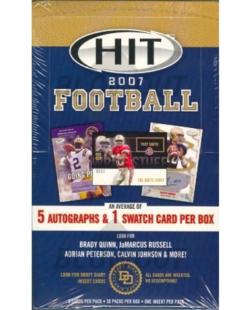 2007 Sage Hit Football Hobby 16 Box Case