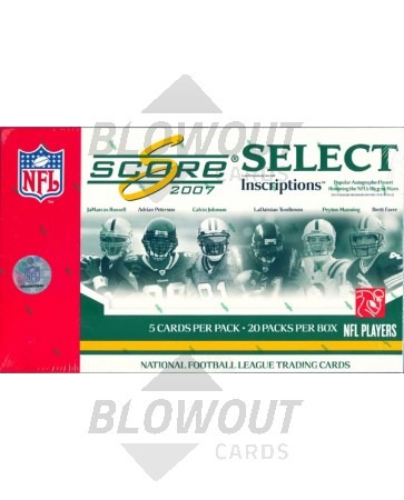2007 Score Select Football Hobby 12 Box Case
