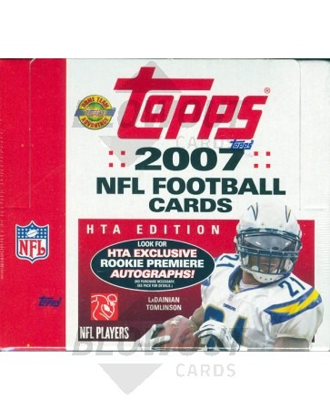 2007 Topps Football Jumbo HTA 6 Box Case