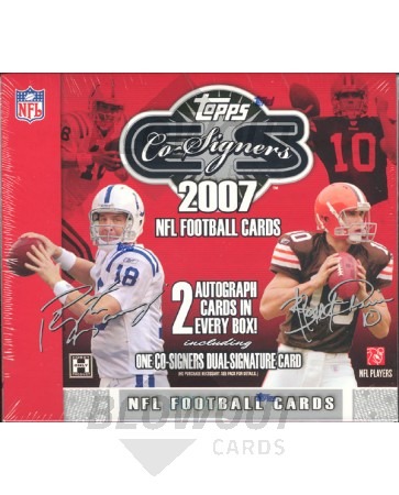 2007 Topps Co-Signers Football Hobby 12 Box Case