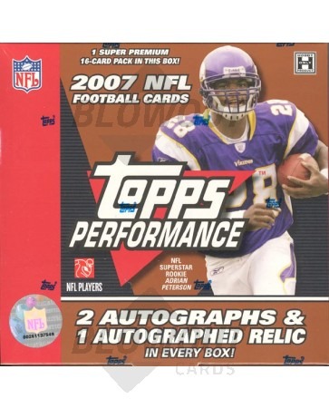 2007 Topps Performance Football Hobby Box