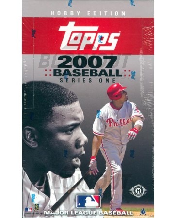 2007 Topps Series 1 Baseball Hobby 12 Box Case