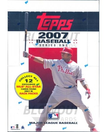2007 Topps Series 1 Baseball Rack Pack 3 Box Case