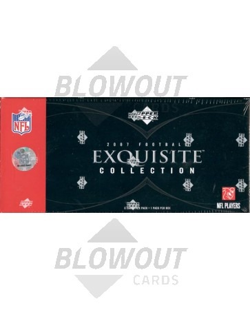 2007 Upper Deck Exquisite Football Hobby 3 Box Case