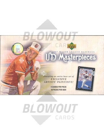 2007 Upper Deck Masterpieces Baseball Hobby 16 Box Case