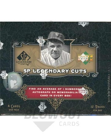 2007 Upper Deck SP Legendary Cuts Baseball Hobby Box