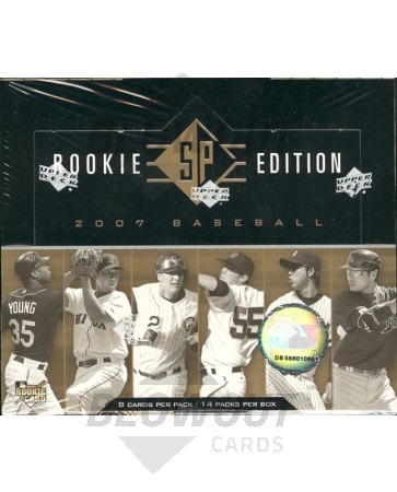 2007 Upper Deck SP Rookie Edition Baseball Hobby 18 Box Case