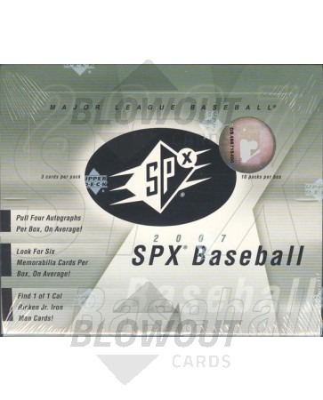 2007 Upper Deck SPx Baseball Hobby Box