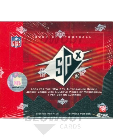 2007 Upper Deck SPx Football Hobby 10 Box Case