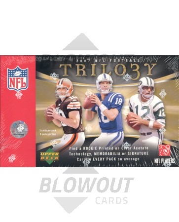 2007 Upper Deck Trilogy Football Hobby 10 Box Case