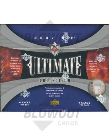 2007 Upper Deck Ultimate Collection Baseball Hobby Box