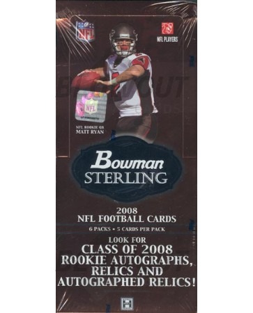 2008 Bowman Sterling Football Hobby 8 Box Case
