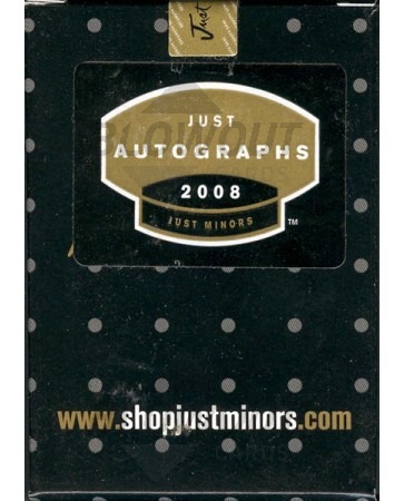2008 Just Minors Just Autographs Baseball Factory Set 10 ct Case
