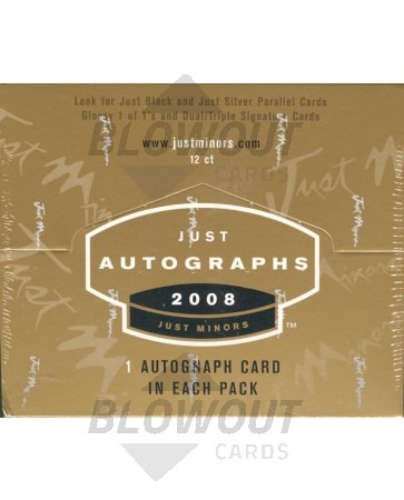 2008 Just Minors Just Autographs Baseball Box