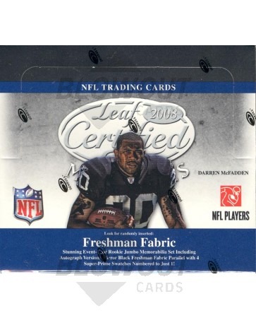 2008 Leaf Certified Materials Football Hobby Box