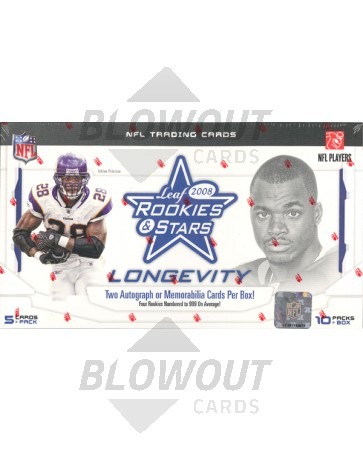 2008 Leaf Rookies & Stars Longevity Football 20 Box Case