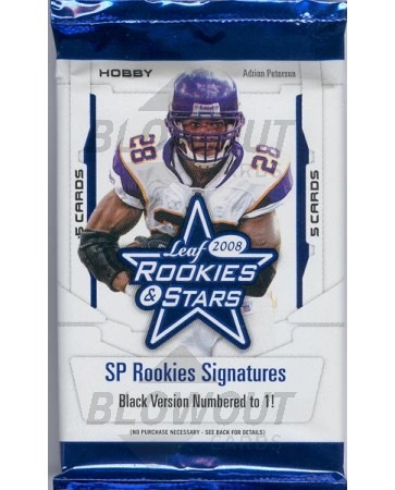 2008 Leaf Rookies & Stars Football Hobby Pack
